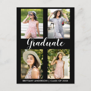 Modern Graduation 4 Photo Announcement