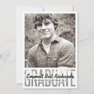 Modern Graduation Announcement