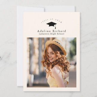 Modern Graduation Announcement Invitation