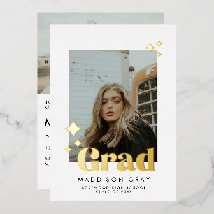 Modern Graduation Announcement Open house invite