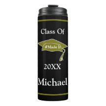Modern Graduation Cap Class of Personalised  