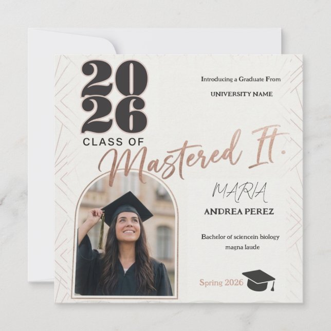 modern graduation card 2026 (Front)