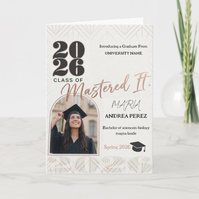 modern graduation card 2026 (Front)