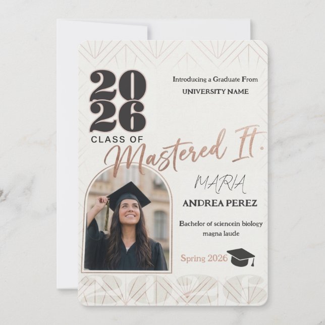 modern graduation card 2026 (Front)