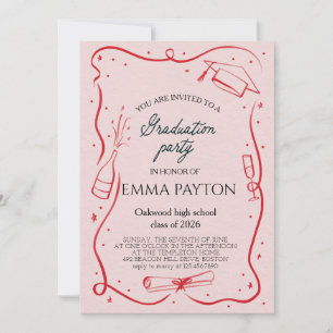 Modern Graduation Celebration Invitation