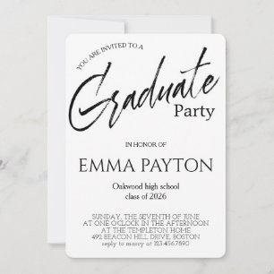 Modern Graduation Celebration Invitation
