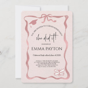 Modern Graduation Celebration Invitation
