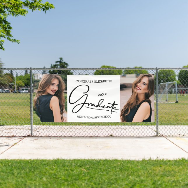Modern Graduation Congratulations Photo Banner (Insitu)