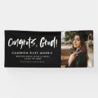 Modern graduation congratulations photo