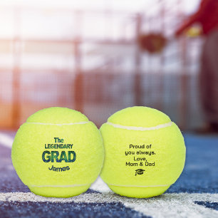 Modern Graduation Gift for Son - Cool College Grad Tennis Balls