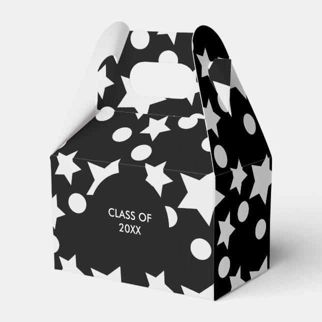 Modern Graduation Huge Star and Dots 2020 Grad Favour Box (Front Side)