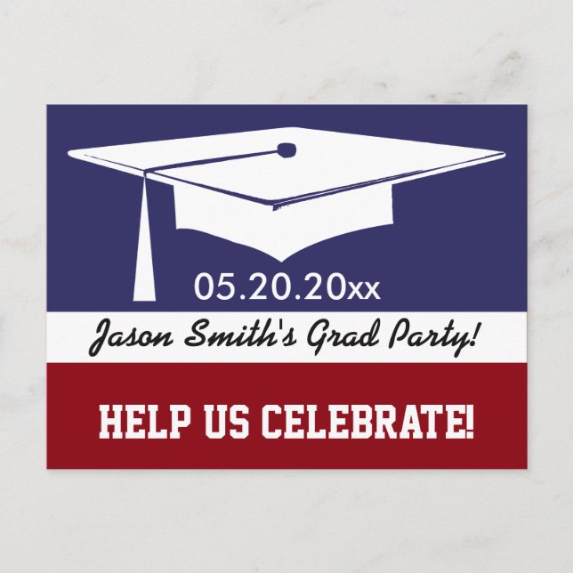 Modern Graduation Invite (Front)