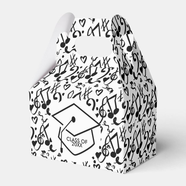 Modern Graduation Musican Music 2020 Grad Favour Box (Front Side)