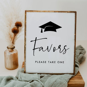 Modern Graduation Party Favours Sign