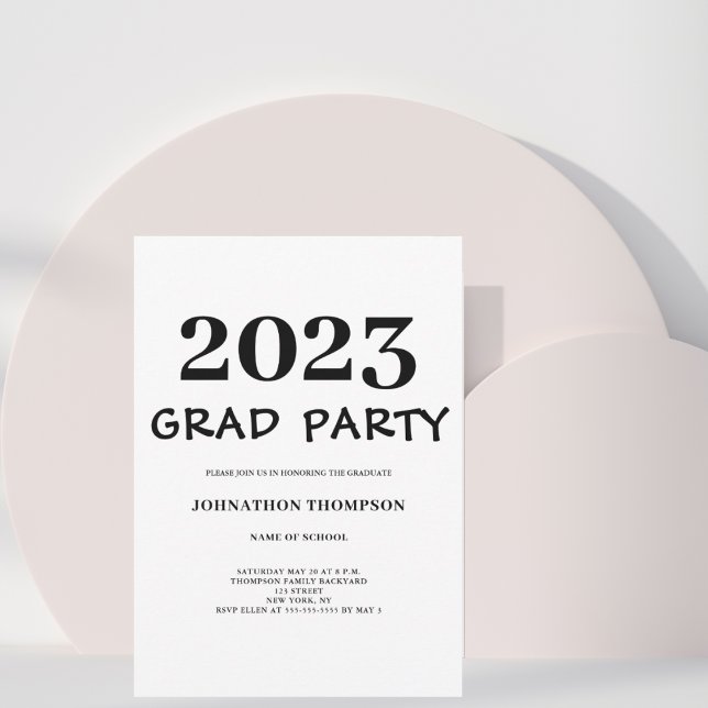 Modern Graduation Party Invitation (Creator Uploaded)