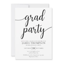 Modern Graduation Party Invitation - Grad Party