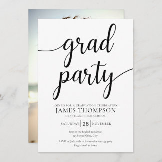 Modern Graduation Party Invitation - Grad Party