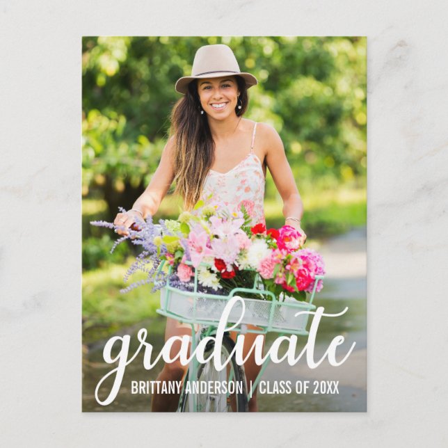 Modern Graduation Party Invitation Photo (Front)