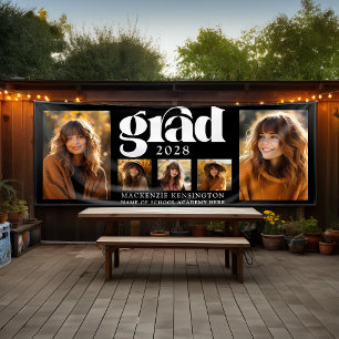Modern Graduation Photo Collage  Banner