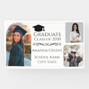 Modern Graduation Photo Collage Banner