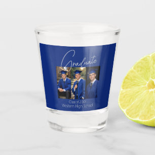 Modern Graduation Photo Display Shot Glass