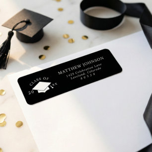 Modern Graduation Return Address Label