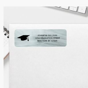 Modern Graduation Return Address Label