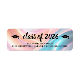 Modern  Graduation Return Address Label