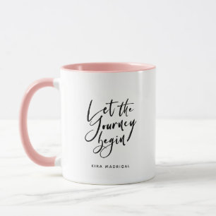 Modern Graduation Script Congrats Trendy Quote  Mug