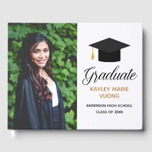 Modern Graduation Senior Graduate Photo 2021 Class Guest Book