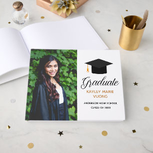 Modern Graduation Senior Graduate Photo 2021 Class Guest Book