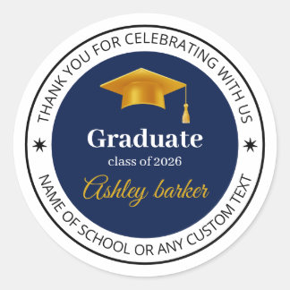 Modern Graduation Sticker | Custom