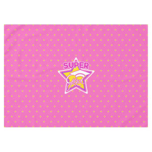 Modern Graduation Super Grad Pink Tablecloth