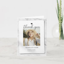Modern Graduation Thank You Card