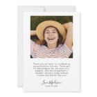 Modern Graduation Thank You Heart Card