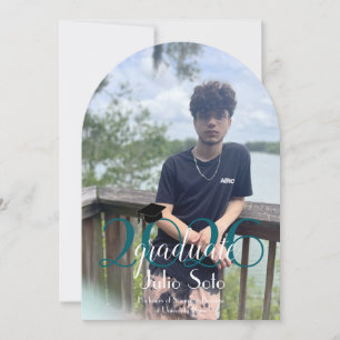 Modern Graduation Typography 2026 Script Photo Invitation