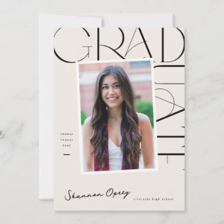 Modern Gradute Invitation