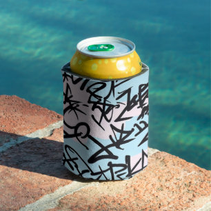 Modern Graffiti Can Cooler