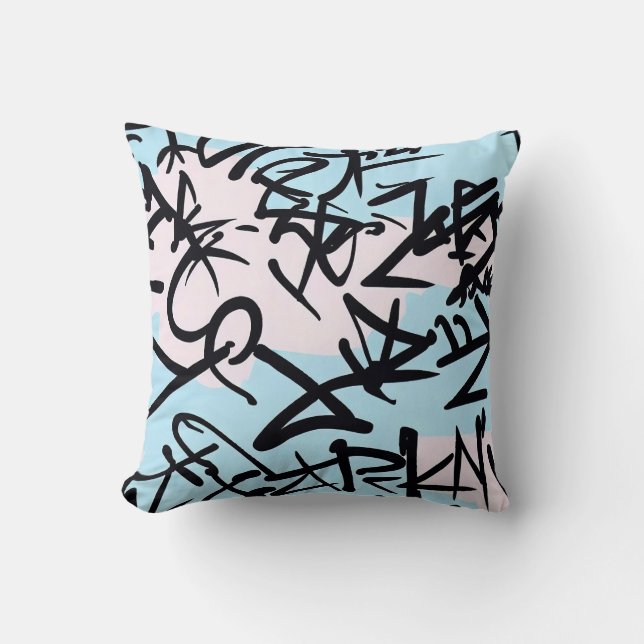 Modern Graffiti Cushion (Front)