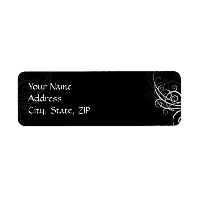 Modern Graffiti Heart Return Address Label (Front)