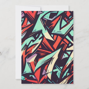 Modern Graffiti Invitation