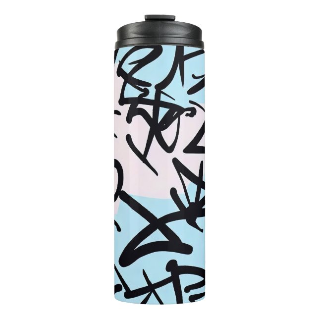 Modern Graffiti Thermal Tumbler (Front)