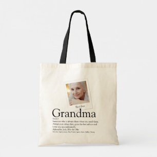 Modern Grandma Grandmother Granny Definition Photo Tote Bag