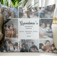 Modern Grandma Photo Collage Custom Keepsake