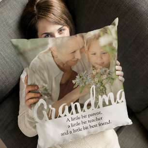 Modern   Grandma Photo Cushion
