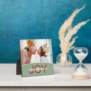 Modern Grandma's Joy Photo Plaque