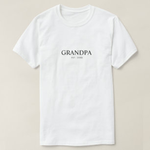 Modern Grandpa Est Year T-Shirt