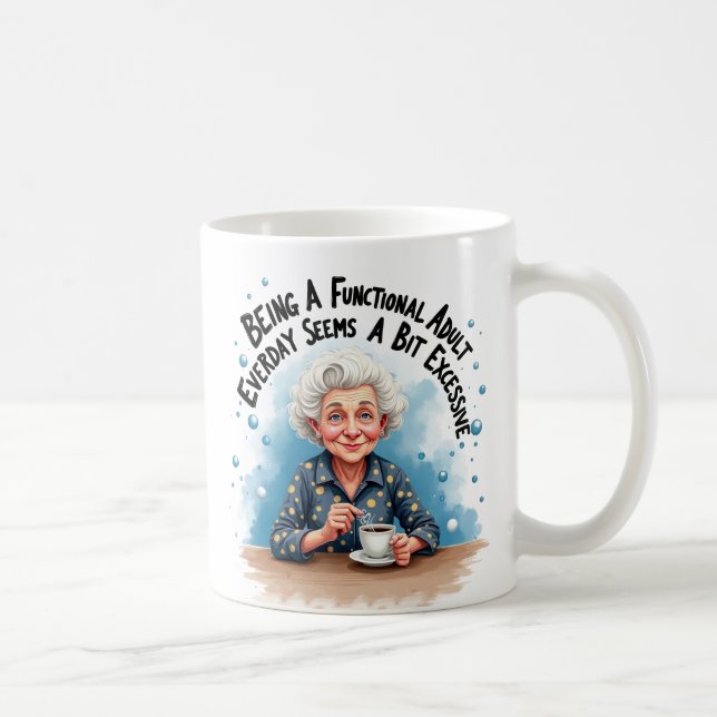 Modern Grandparent Friend Coffee Mug (Right)