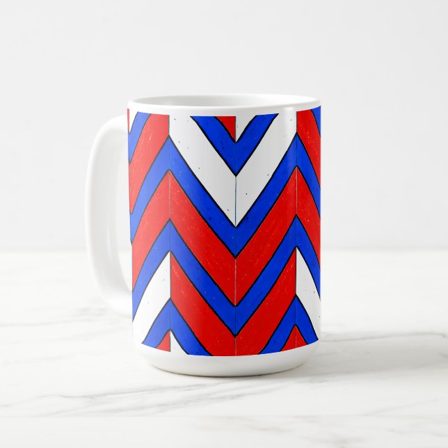 Modern Graphic Design Coffee Mug (Front Left)