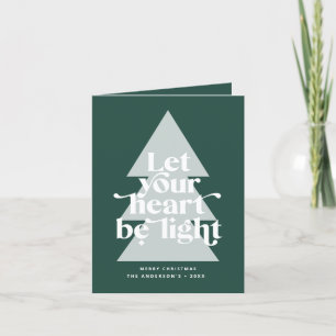 Modern graphic minimal Christmas tree Holiday Card